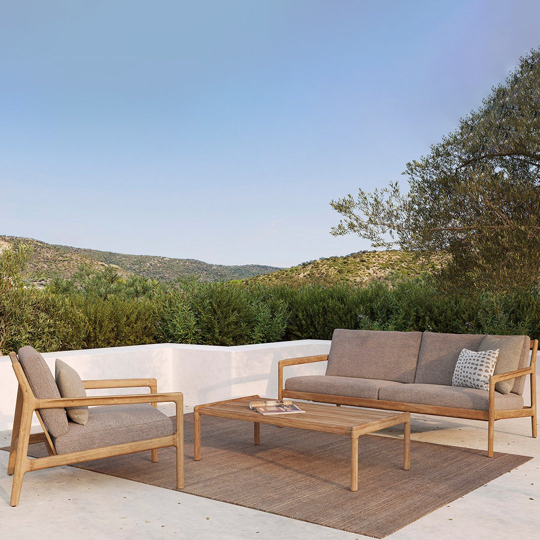 Boucle Outdoor Lumbar Cushion