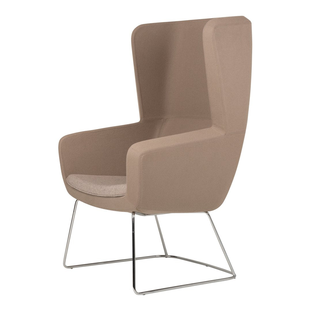 Arca Lounge Armchair - Sled Base