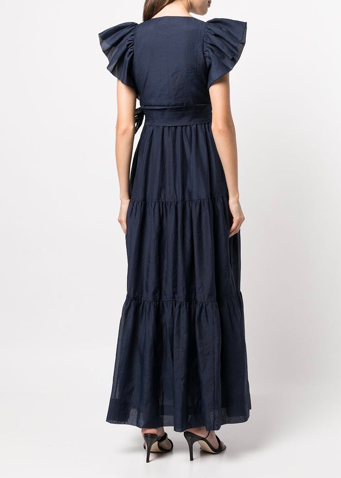 Banks Puff Sleeve Maxi Dress (MIdnight)