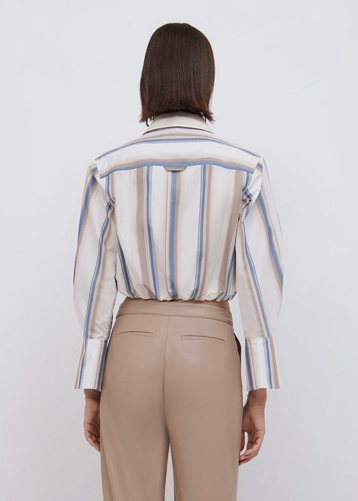 Blythe Heavy Cotton Cropp (Nougat Stripe)