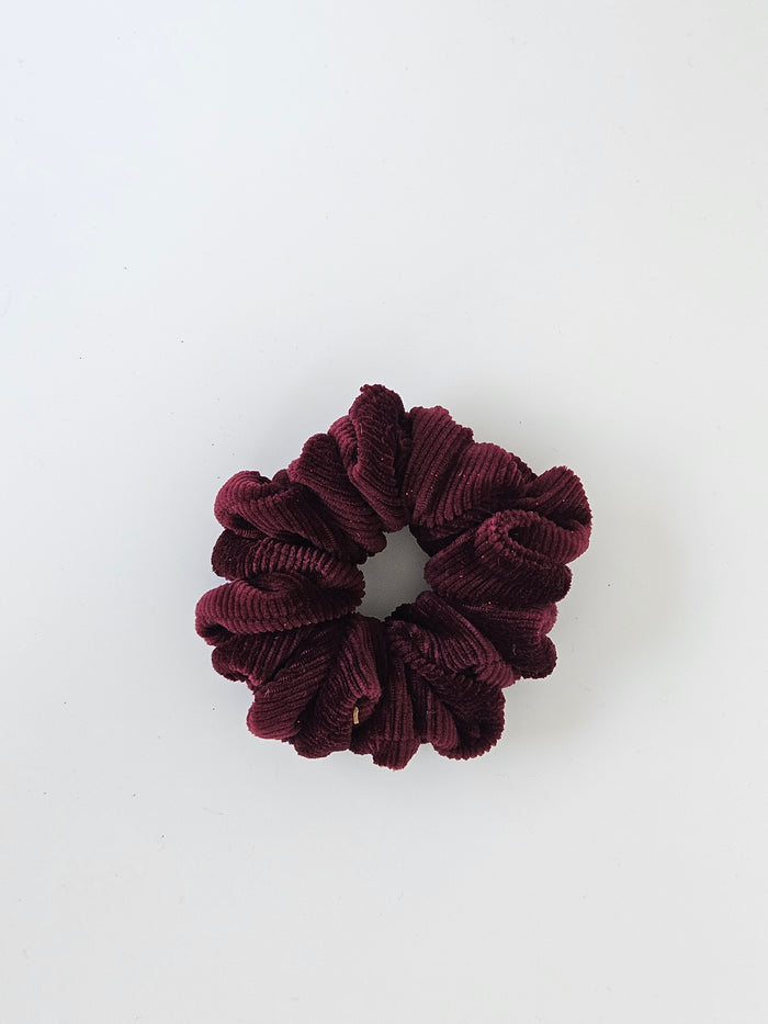 Corduroy Green Scrunchie