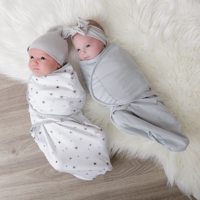 Grey Stars versatile Swaddle Blankets