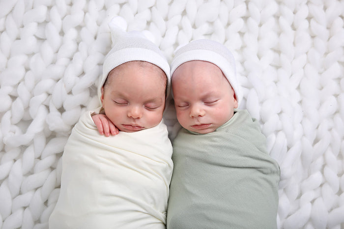 Jersey Knit Cotton Swaddle and Beanie