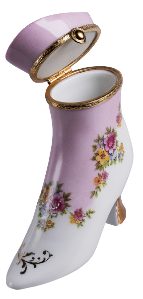 SKU# 5288 - Boot With Pink Flower Decal