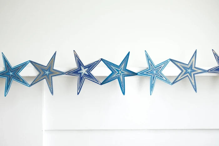 Stars Concertina Garland
