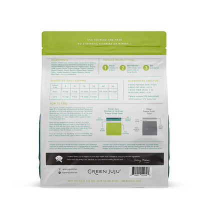 Green Juju Extras Chicken & Sardine – Complete & Balanced Freeze-Dried Meal