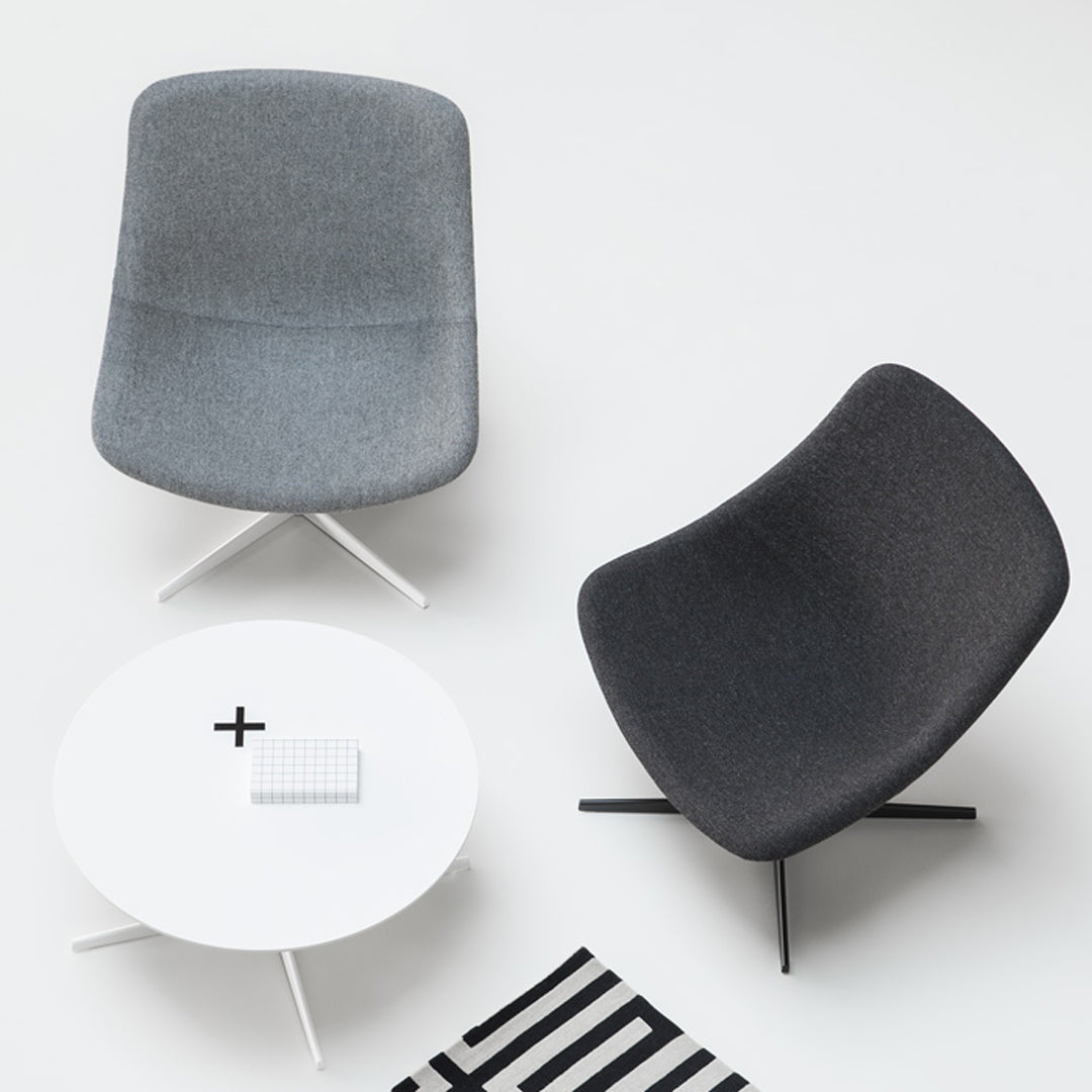 Auki Lounge Chair - Cross Base
