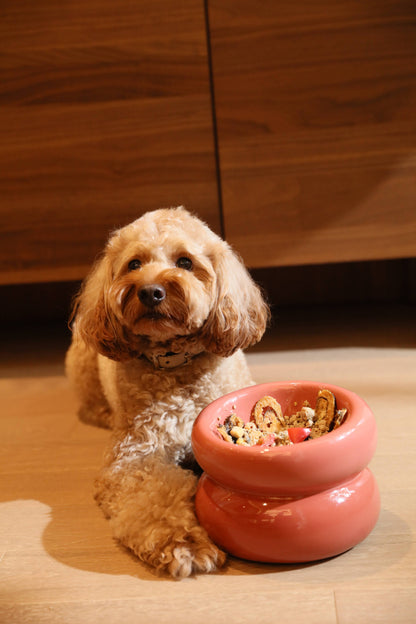PEHOM - Soufflé Pet Bowl - Rose Pink