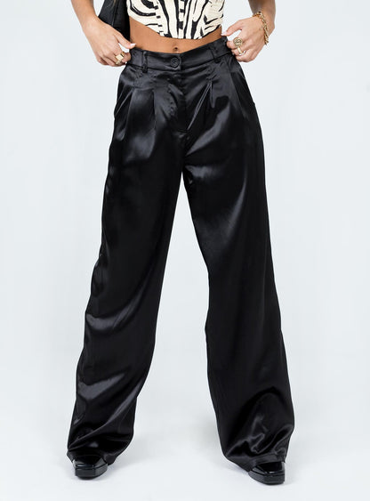Archer Pants Satin Black