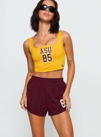 ASU Soffee Shorts Maroon