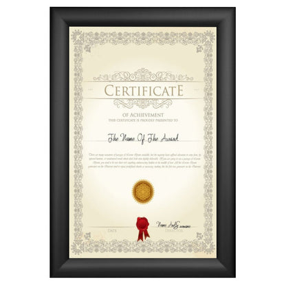 11x17 Black SnapeZo® Snap Frame - 1.2" Profile