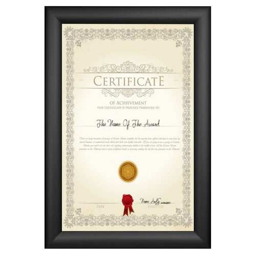 11x17 Black SnapeZo® Snap Frame - 1.2" Profile