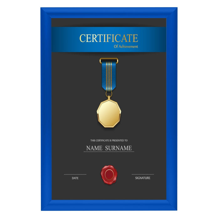 11x17 Blue SnapeZo® Snap Frame - 1" Profile