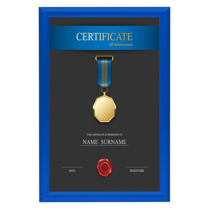 11x17 Blue SnapeZo® Snap Frame - 1" Profile