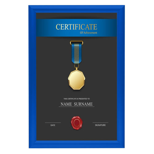 11x17 Blue SnapeZo® Snap Frame - 1" Profile