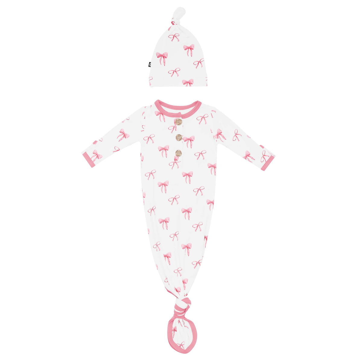 Knotted Gown with Hat Set in Bow