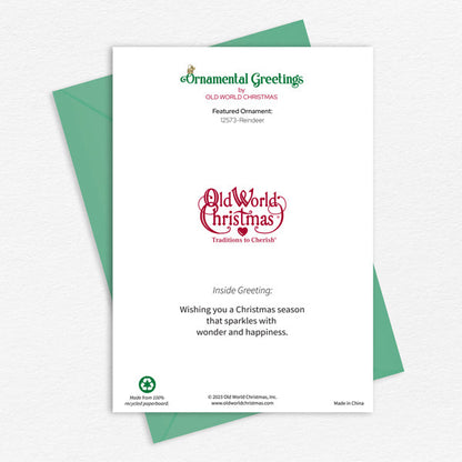 Reindeer Christmas Card