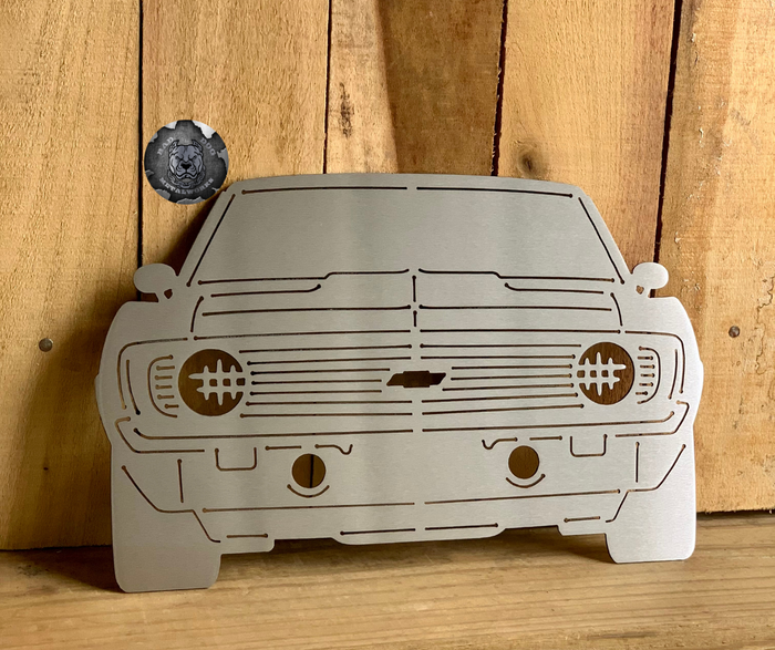 1969 Camaro Front End Metal Art