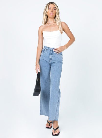 Arlington High Rise Straight Leg Jeans Denim