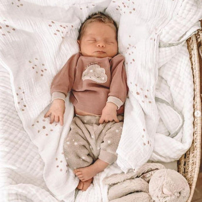2 Pack Cotton Muslin Swaddle Blanket