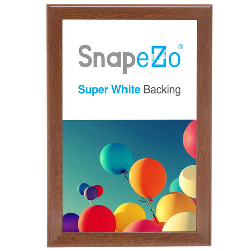 20x30 Dark Wood SnapeZo® Snap Frame - 1.25" Profile