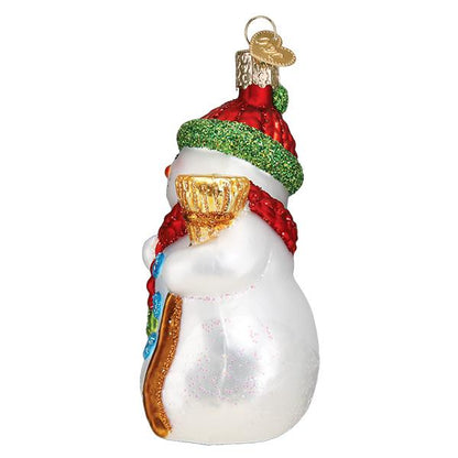 Snowman With Broom Ornament