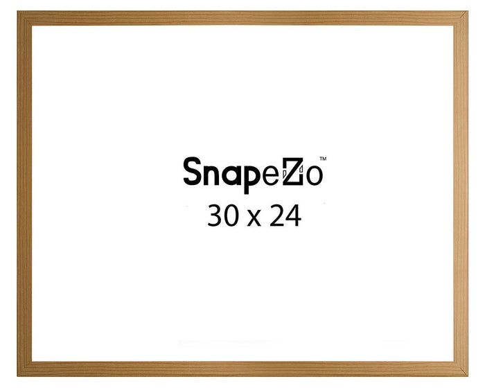 24x30 Light Wood SnapeZo® Snap Frame - 1 Inch Profile
