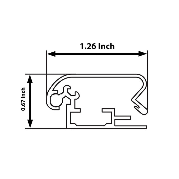 24x30 Light Wood SnapeZo® Snap Frame - 1.25 Inch Profile