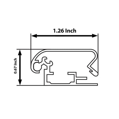24x30 Light Wood SnapeZo® Snap Frame - 1.25 Inch Profile