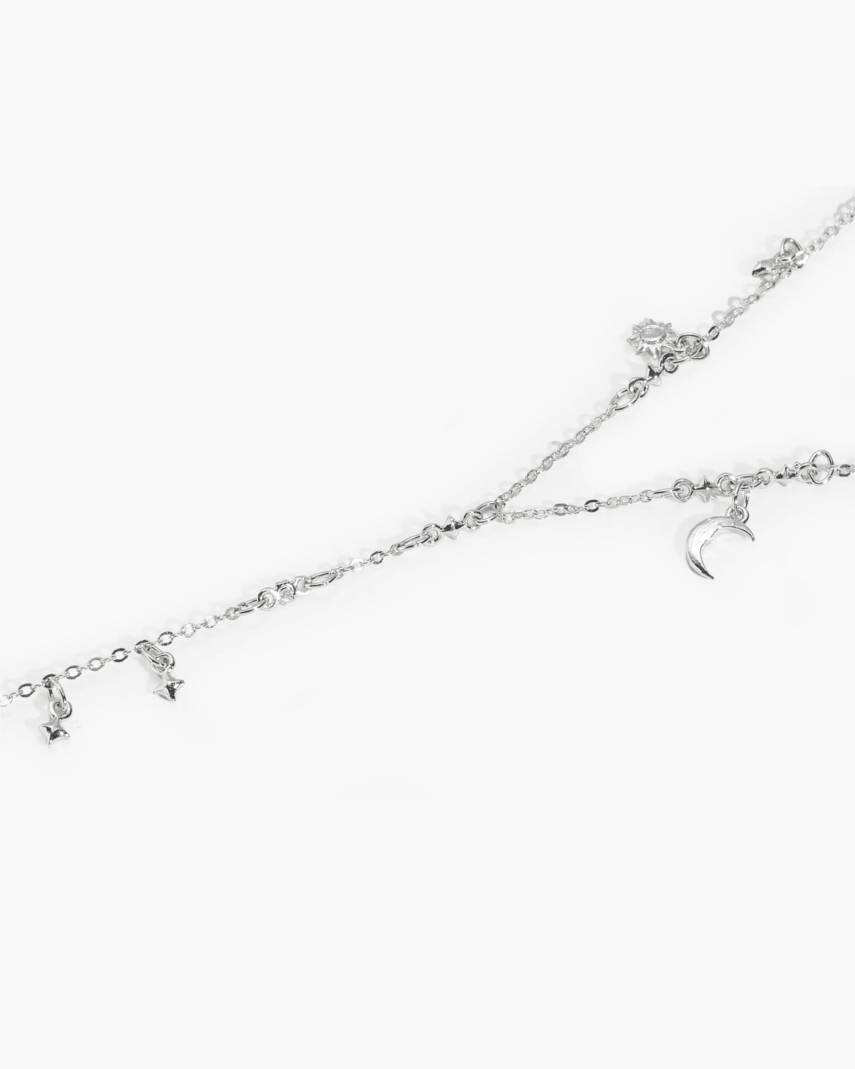 Lyra Hand Chain Bracelet in Silver