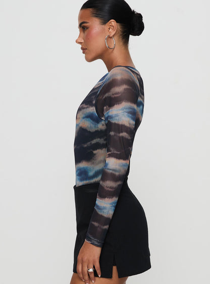 Agate Long Sleeve Bodysuit Multi