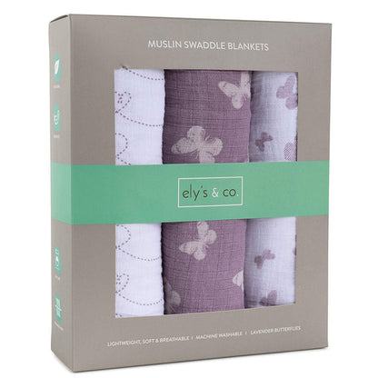 3 Pack Cotton Muslin Swaddle Blanket