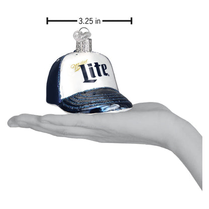 Miller Lite Baseball Cap Ornament