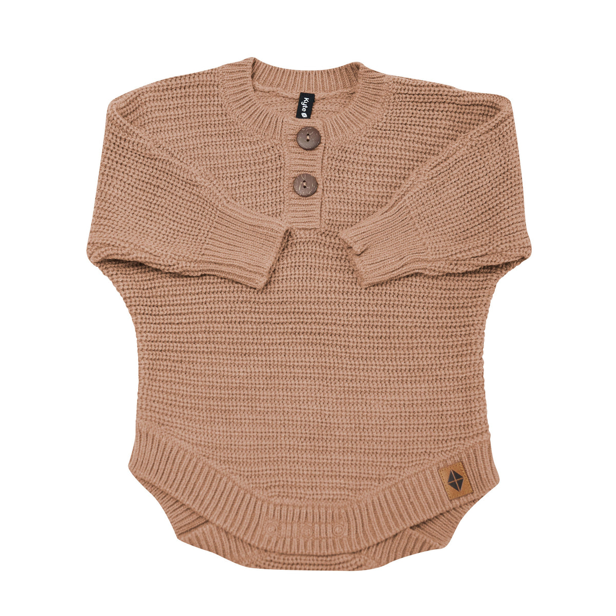 Chunky Knit Romper in Latte