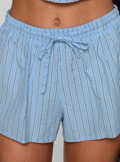 Abigayle Shorts Blue Stripe