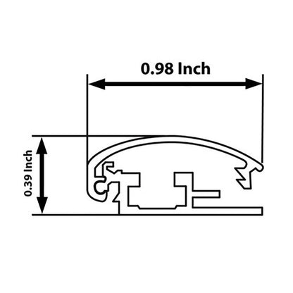 5x7 Light Wood SnapeZo® Snap Frame - 1 Inch Profile