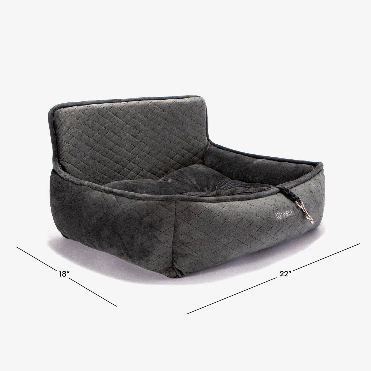 Nandog Pet Gear - The Car Seat Gray M