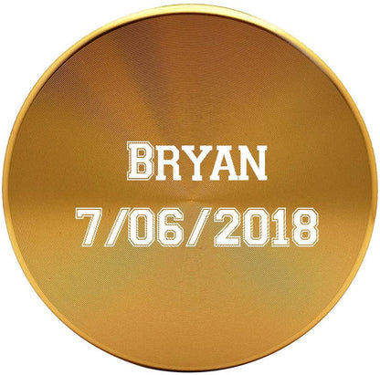 65mm Gold Metal Spice Herb 4 Part Grinders