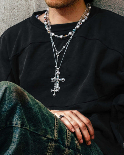 Daisy Molecule Chain in Silver