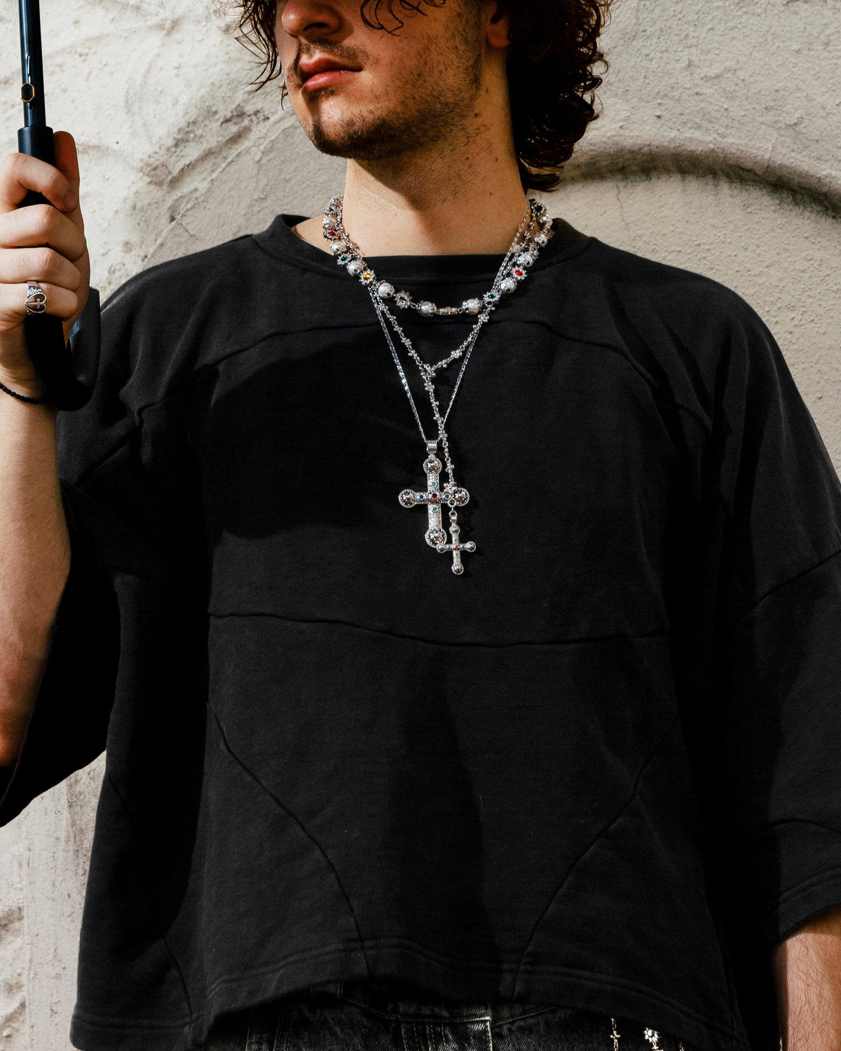 XL Cross Chain in Silver