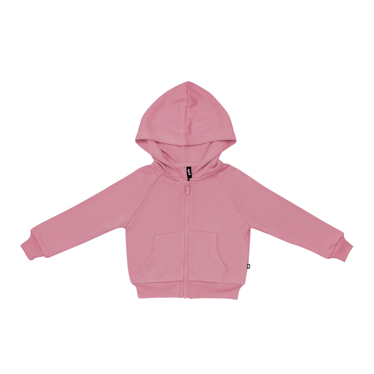 Fleece Zip Up Hoodie in Apple Blossom