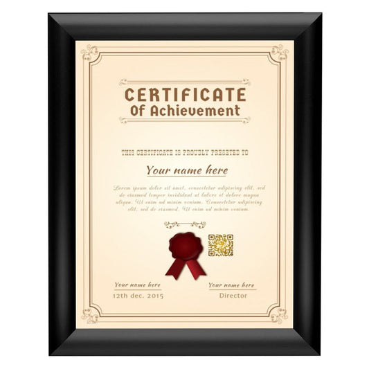 8.5x11 Black SnapeZo® Snap Frame - 1" Profile