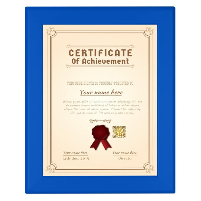 8.5x11 Blue SnapeZo® Snap Frame - 1.25" Profile