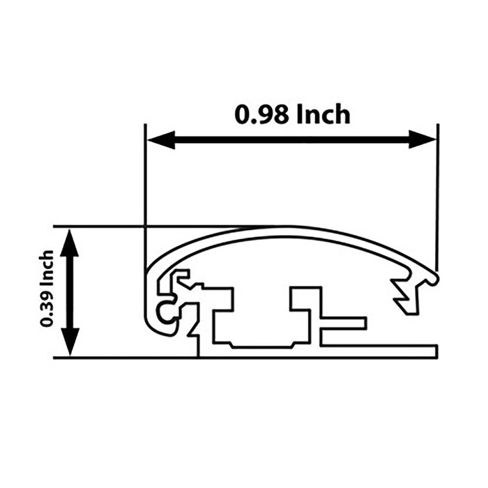 8.5x11 Light Wood SnapeZo Snap Frame - 1 Inch Profile
