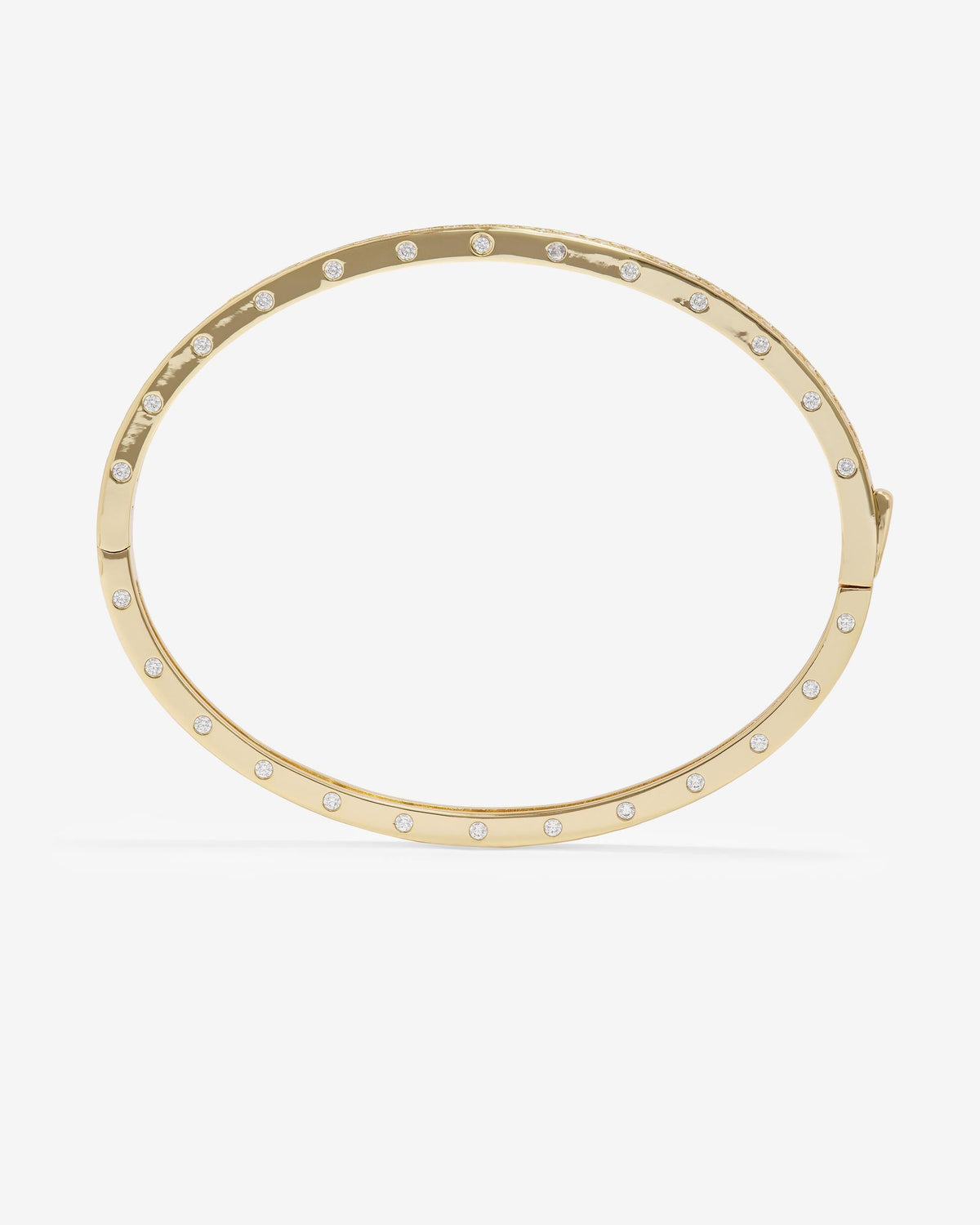 Ashley Pavé Cuff 4mm - Gold|White Diamondettes