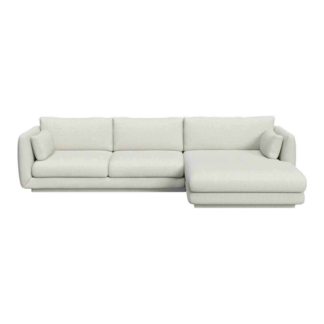 Bloom 2-Seater Sofa w/ Chaise Lounge - Plinth Base