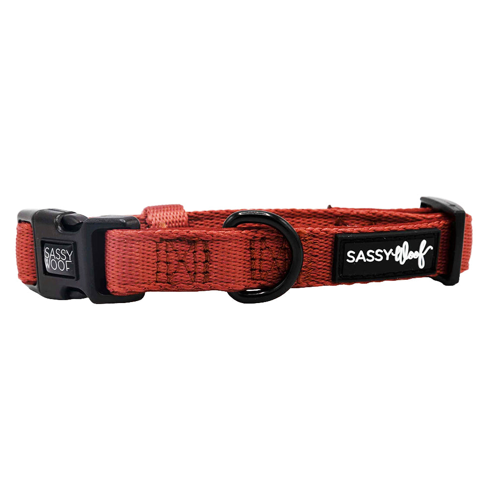 Dog Collar - Burgundy