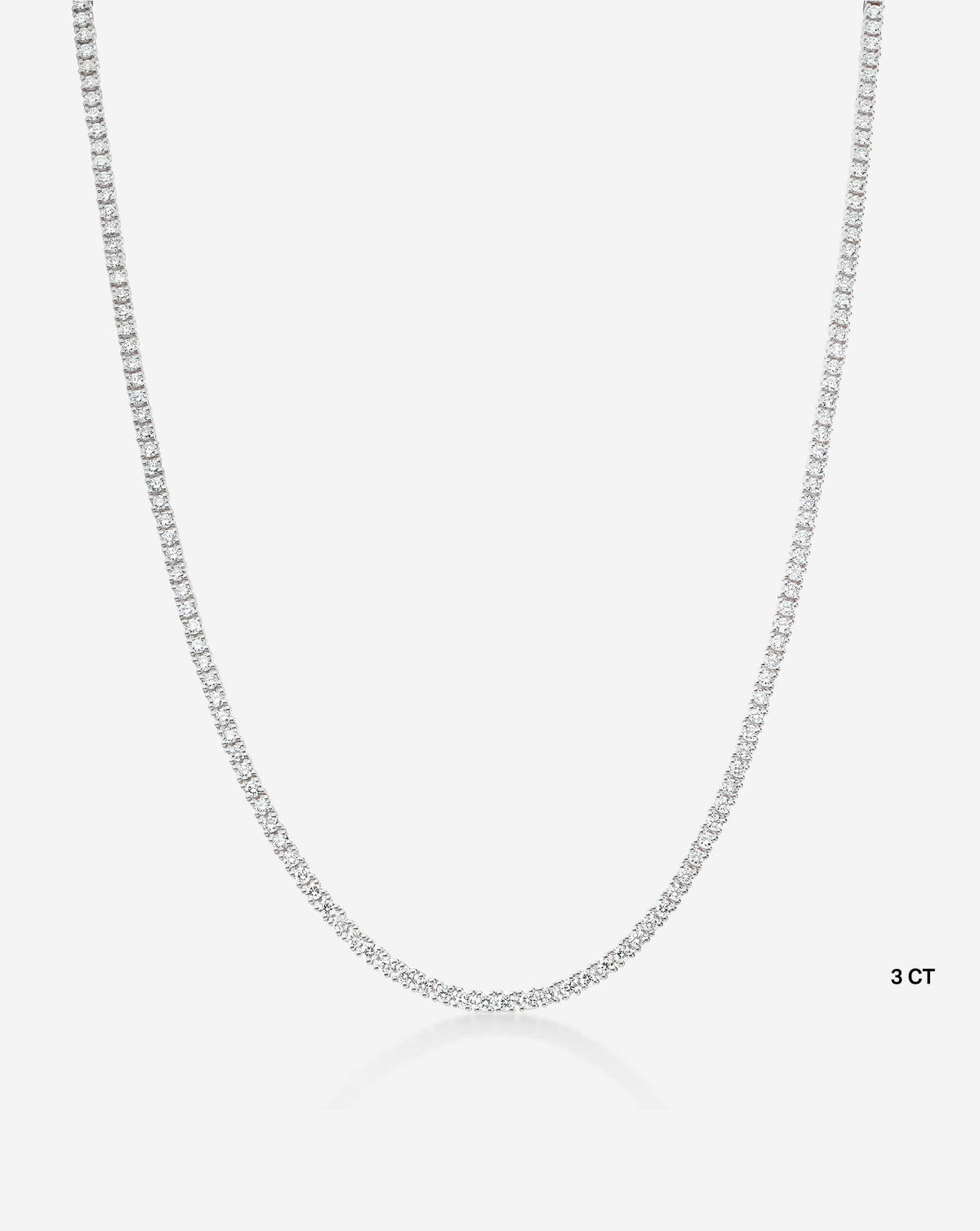 Classic Lab Diamond Tennis Necklace