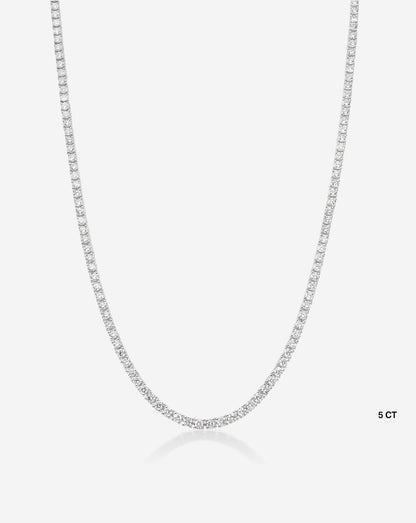Classic Lab Diamond Tennis Necklace