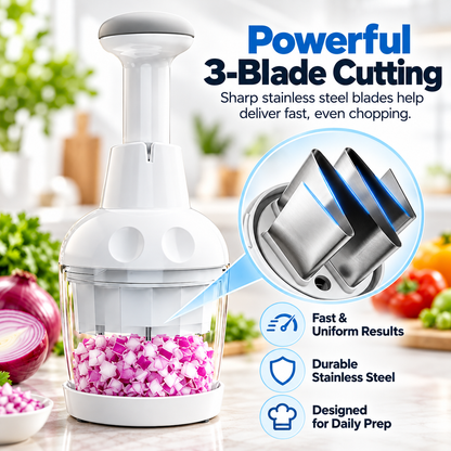 Manual Push Food Chopper